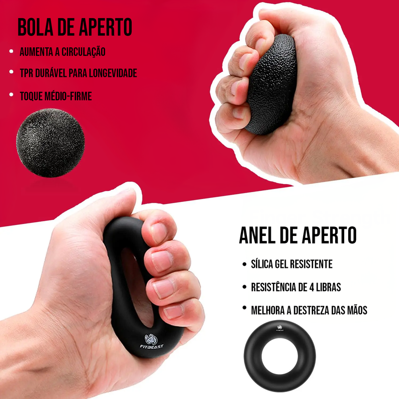 Kit Hand Grip - Fortalecedor de Mão e Antebraço