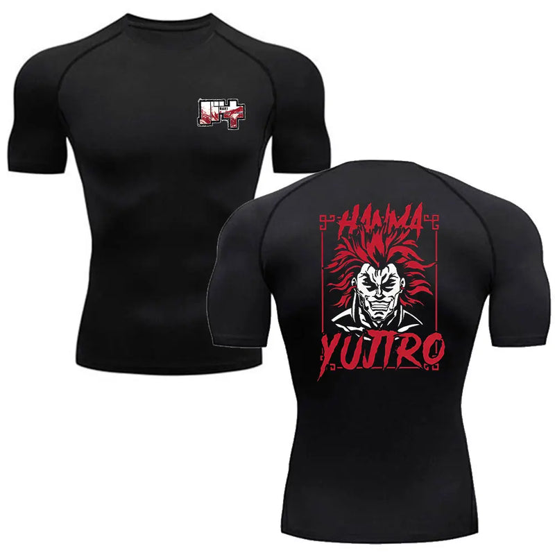 Camiseta de Compressão Anime Baki Hanma - Yujiro