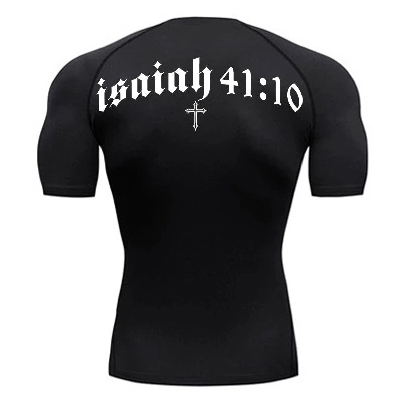 Camiseta de Compressão - Isaiah 41:10