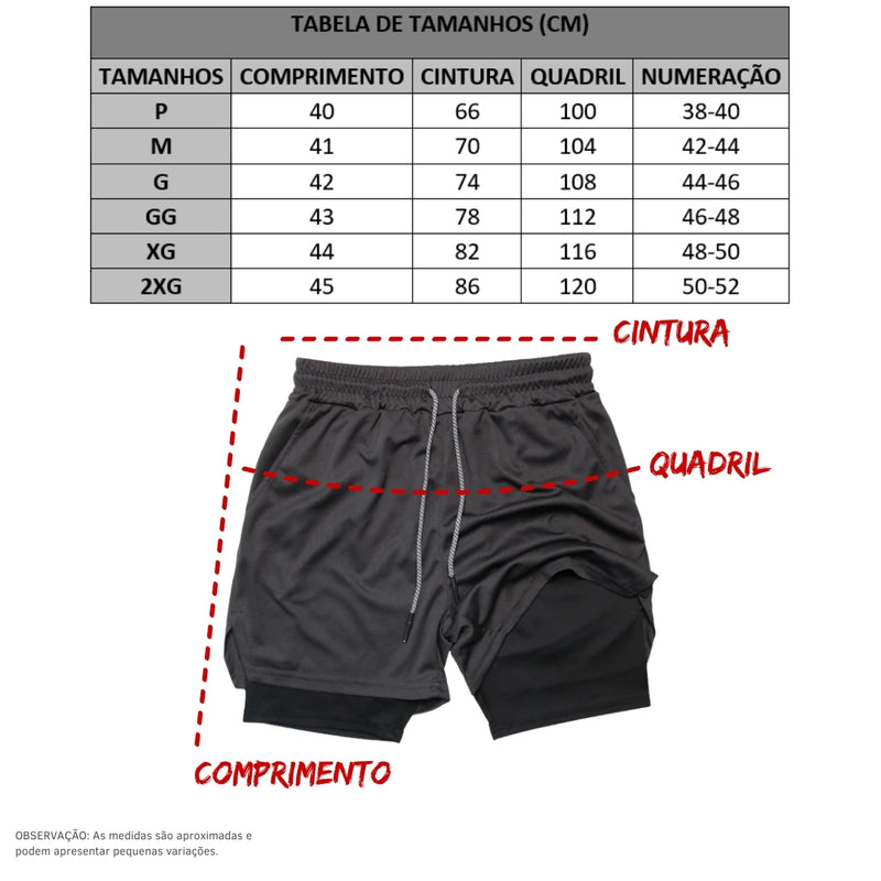 Shorts Dupla Camada - Matthew 7:13